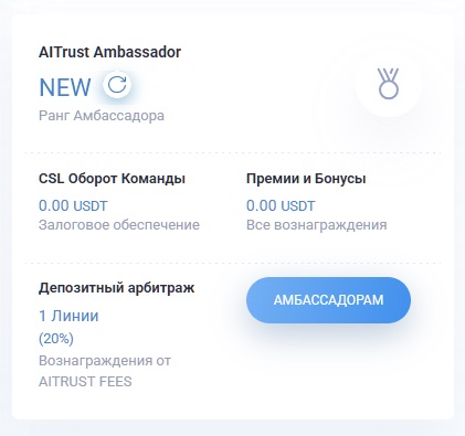 Раздел AITrust Ambassador